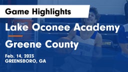 Lake Oconee Academy vs Greene County  Game Highlights - Feb. 14, 2023