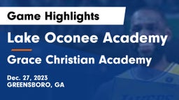 Lake Oconee Academy vs Grace Christian Academy Game Highlights - Dec. 27, 2023