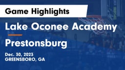 Lake Oconee Academy vs Prestonsburg  Game Highlights - Dec. 30, 2023