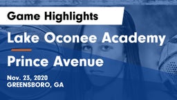 Lake Oconee Academy vs Prince Avenue  Game Highlights - Nov. 23, 2020