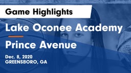 Lake Oconee Academy vs Prince Avenue  Game Highlights - Dec. 8, 2020