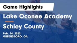 Lake Oconee Academy vs Schley County  Game Highlights - Feb. 24, 2023