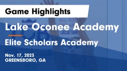 Lake Oconee Academy vs Elite Scholars Academy  Game Highlights - Nov. 17, 2023