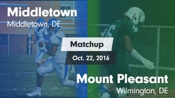 Matchup: Middletown vs. Mount Pleasant  2016