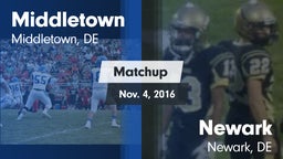 Matchup: Middletown vs. Newark  2016