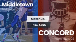 Matchup: Middletown vs. CONCORD  2017