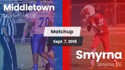Matchup: Middletown vs. Smyrna  2018