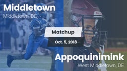 Matchup: Middletown vs. Appoquinimink  2018