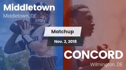 Matchup: Middletown vs. CONCORD  2018