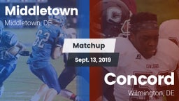 Matchup: Middletown vs. Concord  2019
