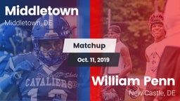 Matchup: Middletown vs. William Penn  2019