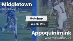 Matchup: Middletown vs. Appoquinimink  2019