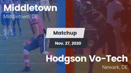 Matchup: Middletown vs. Hodgson Vo-Tech  2020