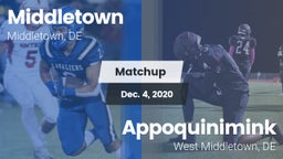 Matchup: Middletown vs. Appoquinimink  2020