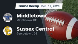 Recap: Middletown  vs. Sussex Central  2020