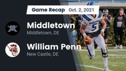 Recap: Middletown  vs. William Penn  2021