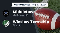 Recap: Middletown  vs. Winslow Township  2023