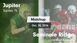 Matchup: Jupiter vs. Seminole Ridge  2016