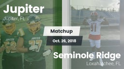 Matchup: Jupiter vs. Seminole Ridge  2018