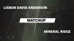 Matchup: Anderson vs. Mineral Ridge  2016