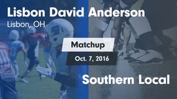 Matchup: Anderson vs. Southern Local 2016