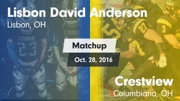 Matchup: Anderson vs. Crestview  2016