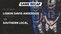 Recap: Lisbon David Anderson  vs. Southern Local 2016