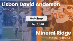 Matchup: Anderson vs. Mineral Ridge  2017