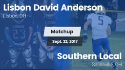 Matchup: Anderson vs. Southern Local  2017