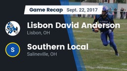 Recap: Lisbon David Anderson  vs. Southern Local  2017