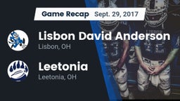 Recap: Lisbon David Anderson  vs. Leetonia  2017