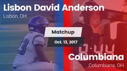 Matchup: Anderson vs. Columbiana  2017