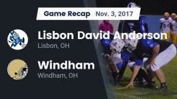 Recap: Lisbon David Anderson  vs. Windham  2017