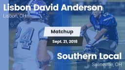 Matchup: Anderson vs. Southern Local  2018