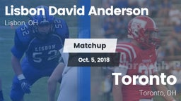 Matchup: Anderson vs. Toronto 2018