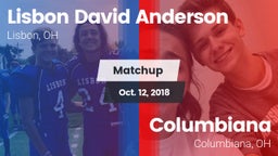 Matchup: Anderson vs. Columbiana  2018