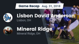 Recap: Lisbon David Anderson  vs. Mineral Ridge  2018