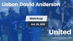 Matchup: Anderson vs. United  2018