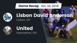 Recap: Lisbon David Anderson  vs. United  2018