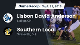 Recap: Lisbon David Anderson  vs. Southern Local  2018