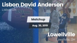 Matchup: Anderson vs. Lowellville  2019