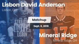 Matchup: Anderson vs. Mineral Ridge  2019