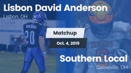 Matchup: Anderson vs. Southern Local  2019