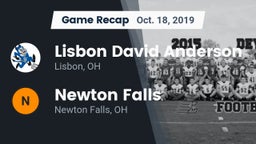 Recap: Lisbon David Anderson  vs. Newton Falls  2019