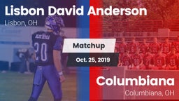 Matchup: Anderson vs. Columbiana  2019