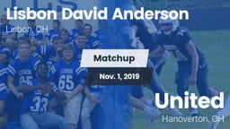 Matchup: Anderson vs. United  2019