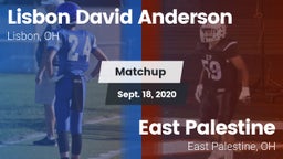 Matchup: Anderson vs. East Palestine  2020