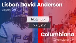 Matchup: Anderson vs. Columbiana  2020