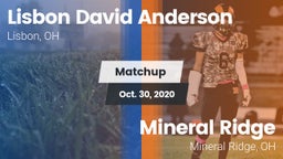 Matchup: Anderson vs. Mineral Ridge  2020