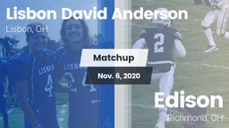 Matchup: Anderson vs. Edison  2020